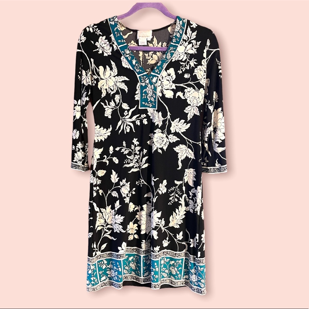 Donna Morgan Floral Print Dress Size 4
